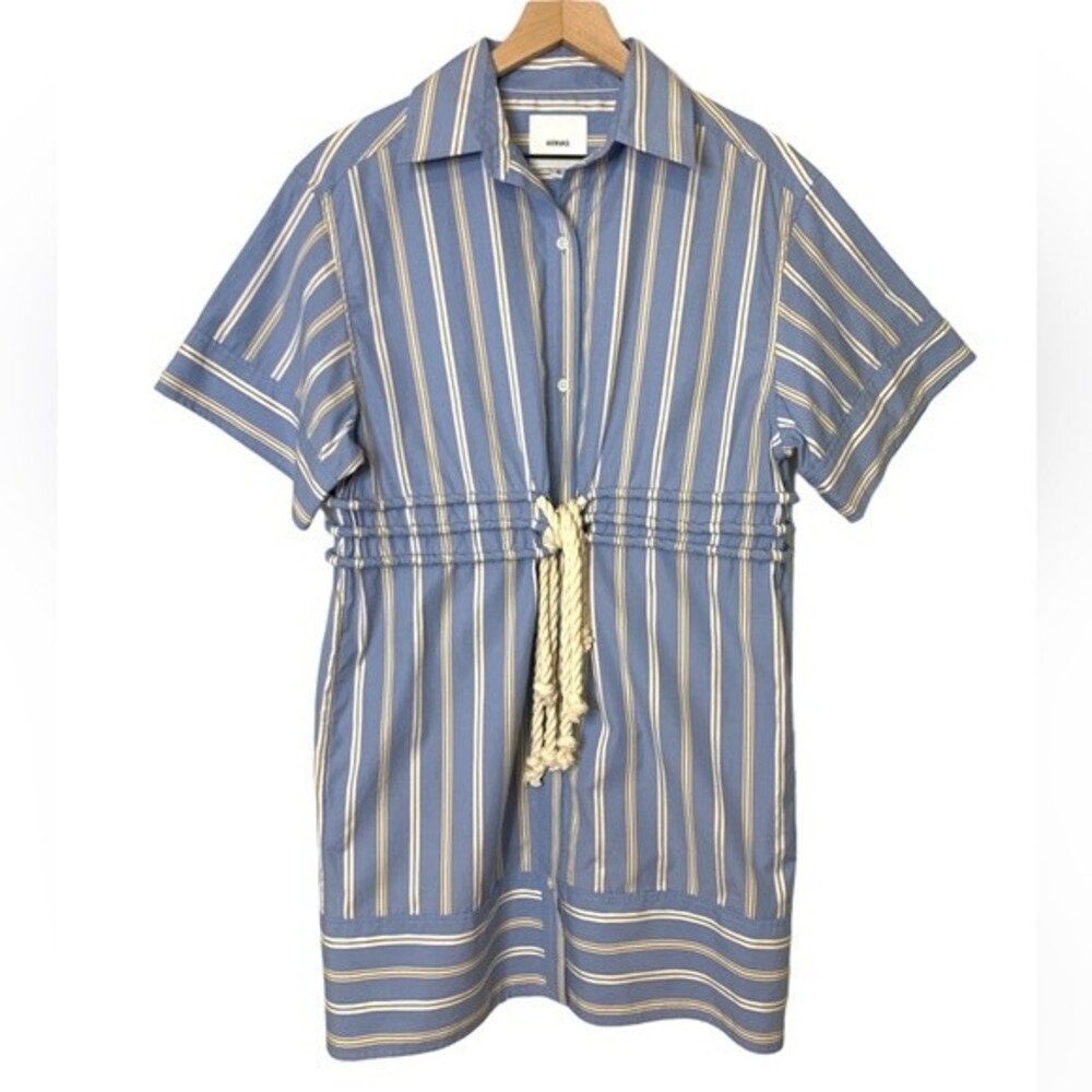NWOT AKNVAS 100% cotton Fiona Drawstring Shirtdress. Size 2 - Picture 7 of 12